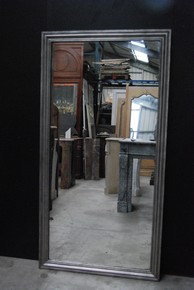 Miroir patine argent